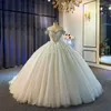 2022 Plus Size Arabo Aso Ebi Lussuoso Cristalli in rilievo Abito da sposa Sweetheart Pizzo Abiti da sposa sexy Abiti ZJ620