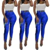 Paillettes Slim Leggings Bodycon Moda donna Clubwear Pantaloni Sexy Shine Pantaloni artificiali traspiranti Abbigliamento donna 210416