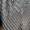 플러스 사이즈 드레스 그린 이브닝 파티 드레스 여성을위한 3XL 우아한 웨딩 공식 의류 간단한 디자인 스팽글 긴 큰 크기