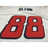 Custom # 88 Terry Glenn Game Versleten Retro Jersey 1999 met Team 009 College Jersey Size S-5XL of Custom Any Name of Number Jersey