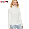 Womens Winter Sweaters Long Sleeve Casual Female White Turtleneck Sweater Women's Knitted Jumper And Pullover Autumn 210428