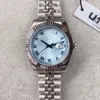 U1 Factory ST9 Baby Blue Dial Watch Fluted Bezel Automatic Movement 41mm Men Watches Stainless Steel Mens Jubilee Strap Wristwatches