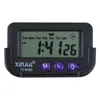 Andra klocktillbehör Bil Electronic Digital Clock Second Chronograph med LCD Display Black med 1 -knapp Battery8363626