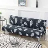 Opvouwbare sofa bed cover s spandex stretch elastische materiaal dubbele zitplaatsen voor woonkamer geometrische print 211116