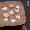 Heart Stone Cabochon Love Chakra Beads Gemstone Healing 20pcs 10mm Crystal Stones many Colors Wholesale for Jewelry making