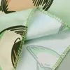 アボカドプリントパジャマのための女性のためのセクシーなサテンシルクパジャマセット夏のパジャマストラップキャミなトップスリーウェアVネックピジャマ2pcs A50 Q0706