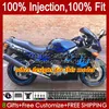 Injectie OEM-lichaam voor Kawasaki Ninja ZZR 600 400 ZZR400 1993 1994 1995 1996 1997 1998 1999 84HC.111 ZZR600 ZZR-400 ZZR-600 00 01 02 03 04 05 06 07 ABS-kuiken Donkerblauw Nieuw Nieuw