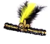 Veren hoofdband Mardi Gras pailletten glitter haarband haaraccessoires voor volwassen vrouwen mannen Kids3913936