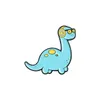 Colorful Cute Music Dinosaur Sleeping Series Brooches Unisex Cartoon Alloy Heart Animal Clothes Badges Accessories Witch Hats Back306b