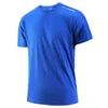 T-shirt a maniche corte in seta da ghiaccio estiva da esterno da uomo tinta unita sport casual ad asciugatura rapida pesca da viaggio T 210706