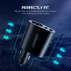 Ugreen Quick Charge 3.0 90W Telefono a ricarica rapida per iPhone Xiaomi Dual USB Charger Car Cigarette