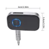 J22 Odbiornik Aux Wireless Bluetooth 5 0 Adapter samochodowy Przenośny adapter audio 3 5 mm z mikrofonem2954