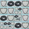 Naszyjniki z koralikami wisiorki biżuteria 8-9 mm czarny naturalny naszyjnik perłowy 18-cal 925 sier zapięcie damskie dan prezent dostawa 2021 Hilmz
