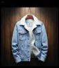 Homens Winter Jean Jackets Outerwear Quente Denim Casacos Homens Grande Tamanho Liner Liner Mais Espesso Inverno Denim Jackets Plus Size XS-6XL 210820