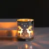 Wyprzedaż kadzidła świecy posiadacze kreatywny Boże Narodzenie Renifer Szkło Tealight Cup