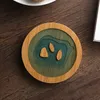 Bamboo Coasters Round Creative Cup Mat Waterproof Insulation Tea Coffee Pad Table Decor Kitchen Supplies XBJK2107