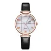 Nouveau K littéral verre blanc surface blanche bracelet mince mode dames ceinture montre à quartz usine en gros