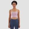 Femmes débardeurs Yoga fronde soutien-gorge LU-62 couleur unie Pad Camis course Fitness entraînement en plein air décontracté mode Gym vêtements sous-vêtements