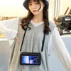 Large Capacity Ladies Transparent Touch Screen Bags Mobile Phone Purses Handbags Mini Crossbody RFID Wallet Women