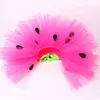 Baby Girls Strawberry Tutu Skirt Princess Girl Watermelon Tulle Skirts for Kids Dance Tutus Toddler First Birthday Cute Costumes 210331