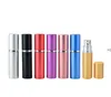 Parfymflaska 5ml aluminium anodiserad kompakt parfymflaskor AFTERSHAVE Atomiser Atomizer Fragrance Glass doftflaskor vid havet RRF11250