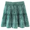 Skirts Sexy Leopard Print Ruffled Women's Skirt Girls' Fashion Lace A-line All-match Casual Short Skirt#g30