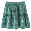 التنانير المثيرة Leopard Print Ruffled Women's Skirt Girls 'Fashion Lace A-Line All-Match Short Short Short#G30