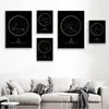 Mode Zodiac Astronomi Väggkonst Nursery Print Canvas Painting Nordic Kid Dekoration Bild Inredning 211222