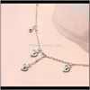 Fußkettchen Schmuck Drop Lieferung 2021 Sier Chris 925 Sterling Runde Perlen Herz Quasten Fußkettchen Antikstil Mori Serie Online Celebrity Damen