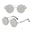 Gafas de sol Actualización Flip Up UV400 Protección Moda Cómodo Gafas redondas Marco Hombres Mujeres Verano EyeGlasses necesarios