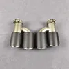 H Model For Akrapovic Matte Stainless Steel Exhaust Pipe Tailpipe Car Universal Carbon Fiber Nozzles Muffler Tip