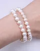 2021 Mode Femmes Bijoux Perles Artificielles Bracelet Pas Cher Perlé Bracelet Pur Blanc Faux Perles Bracelet En Gros Navire Libre