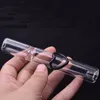 Wholesave Lovely heart Glass cigarette filter pipe Smoking tobacco Holder Tube pipe