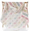 Die neueste Decke in der Größe 90 x 90 cm, sechslagiger Babyhandtuch-Schlafsack aus Baumwollgaze mit quadratischer Steppdecke, viele Stile zur Auswahl, unterstützt die individuelle Anpassung