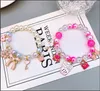 Multi Shinning perline bambini Lucky Jewelry Bracciale Happy Children love heart Rabbit Unicorn Starfish Moon Charms Girl Regalo di compleanno