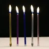 Kaarsen 6pcs/lot potlood cake kaarsen romantisch rookloos lang voor baby shower verjaardagsfeestje benodigdheden
