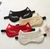 In magazzino!!! DHL Cute Cat Sleep Eye Mask Travel Eyepatch Blindfold Cold And Compress Bag Nap EyeShade Sleeping Travelling