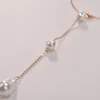 Collier avec pendentif en perles baroques pour femmes, minimaliste, tendance, pour mariage, mariée, pompon, poitrine, chaîne en Y, bijoux de fête Sexy