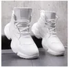 Designer de mode Blanc Respirant Casual Business Dress Chaussures à lacets Plate-forme Tendance Confortable Mens Chunky Bottom Sneaker H77