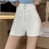 Nomikuma hoge taille shorts vrouwen aankomst unicolor casual match korte broek vrouwelijke Koreaanse straatwear pantalones 210514
