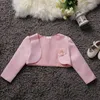 ActhInK Baby Girls Bolero Children Formal Short Jacket for 5 Designs Wedding Dress Cape Party Bolero, C312 211023