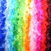 Scarves Multi-Color Fluffy Handcraft Ostrich Feather Plume Boas Scarf Kläder för bröllopsdekoration Performance Dance Supplies