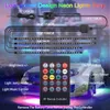 4 SZTUK 12 V IP65 Atmosfera Light APP Control Płynny Kolor RGB LED pasek pod samochodem 90 120 150 Tube Podwodno Podwozie Undbody System Neon Lights