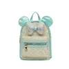 Girls Backpacks Kids School Bags Clear Sequin Leather Book Backpack Cartoon Fashion Bows Children Accessories Cute