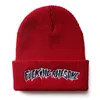 Fucking awesome Skull beanies caps toucas gorros New Unisex Letter Leisure Add Fur Lined For Men Women Keep Fashion Solid Ski Bonn5578684