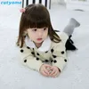 2022 primavera coreana bebé niña cárdigan suéter niño niños suéter de punto con pompón bebé niña ropa de invierno 1-5Y 211106