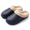 スリッパ2021防水冬のソフトプラットフォーム女性暖かい豪華な家スライド屋内屋外居心地の高い家のエヴァ綿の靴の履物