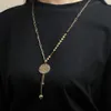 Pendentif rond géométrique collier ras du cou femmes léopard en acier inoxydable chaîne collier Bijoux Femme anniversaire bijoux de mode cadeau