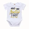 Bébé Lettres Barboteuses Onesies Manches Courtes O-cou Boutons Chaque Chien A Besoin de Bébé Imprimé Maman Anti Papa Mots Drôles Triangle Infant Barboteuse 3-18M