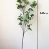 140 cm grote kunstmatige hoge paal planten groene zijde doek magnolia boom tak tropische banyan blad tuin woonkamer el Deco 210624